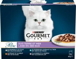 Gourmet Perle - Kattenvoer Natvoer - Land & Zee Duo Met Kip En Rund - 48 X 85 Gram -Merkloos Winkel 1200x942 3