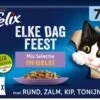 Felix Elke Dag Feest Mix Selectie In Gelei 7+ Senior - Katten Natvoer - 48 X 85g