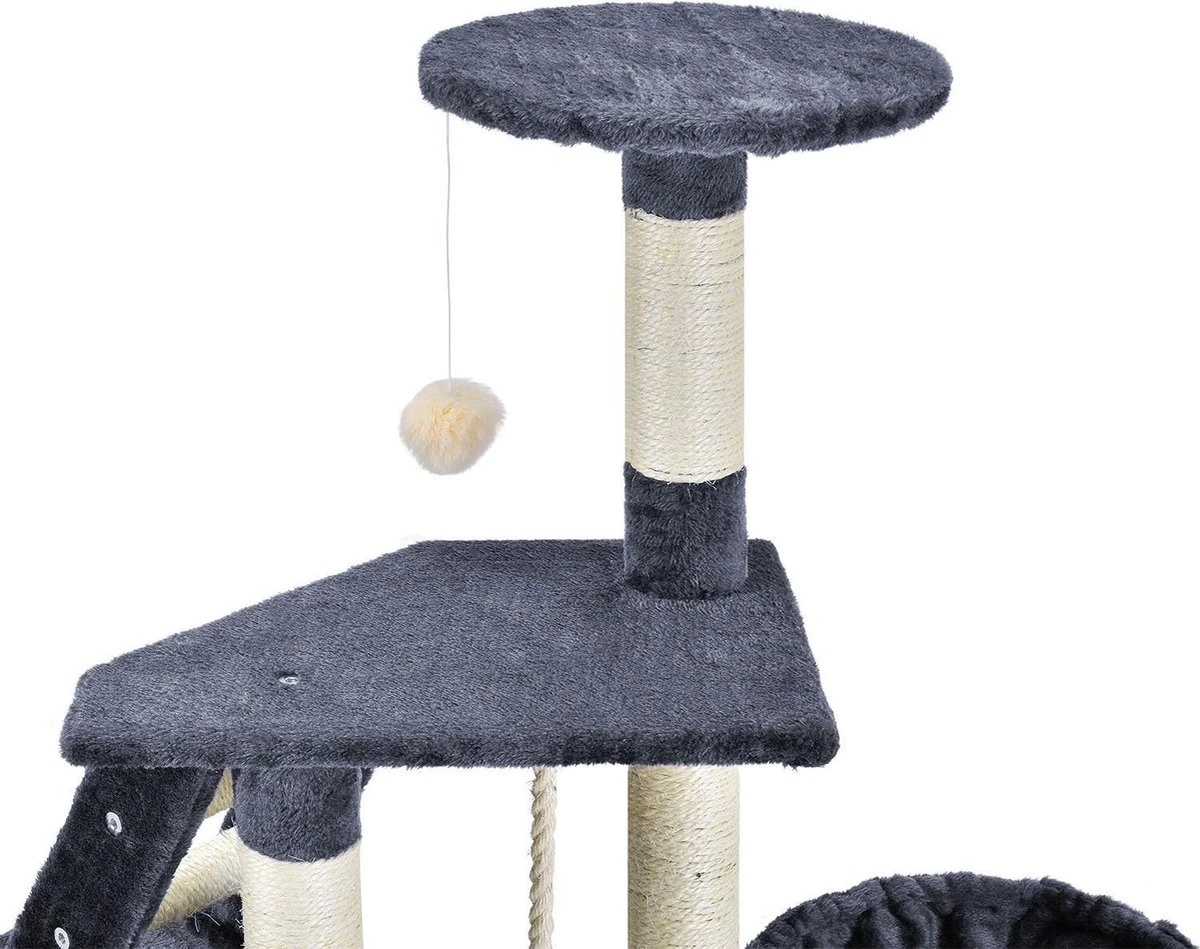 Merkloos Katten Krabpaal Buffy - 118 X 50 X 40 Cm - Grijs 4 Merkloos Katten Krabpaal Buffy - 118 X 50 X 40 Cm - Grijs - Afbeelding 4