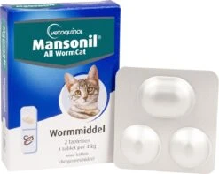 Mansonil All Worm Cat Ontworming - Kat - 2 Tabletten 14 Mansonil All Worm Cat Ontworming - Kat - 2 Tabletten -Merkloos Winkel 1200x955 5