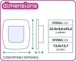 Ferplast Swing Poezendeur 5T - Wit - 22,5 X 9,6 X 25,2 Cm 21 Ferplast Swing Poezendeur 5T - Wit - 22,5 X 9,6 X 25,2 Cm -Merkloos Winkel 1200x960 7