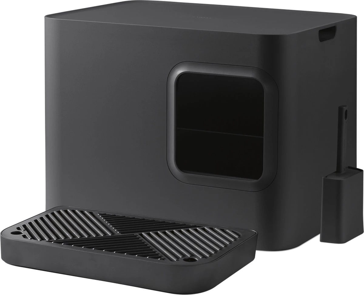 Hoopo® Dome Plus Kattenbak Grijs - Kattenbak - Kattenbakschep - 50x37.5x38cm - Grote Kattenbak 1 Hoopo® Dome Plus Kattenbak Grijs - Kattenbak - Kattenbakschep - 50x37.5x38cm - Grote Kattenbak