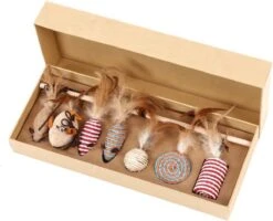 Kattenspeelgoed - Set Met 7 Kattenspeeltjes - Complete Set - Kattenhengel - Speelmuis 10 Kattenspeelgoed - Set Met 7 Kattenspeeltjes - Complete Set - Kattenhengel - Speelmuis -Merkloos Winkel 1200x974