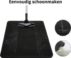 Behave Kattenbakmat - Dubbele Laag - Honingraatdesign - Waterdicht - Katten Grit Opvanger - Schoonloopmat - Kattenbak Mat - Zwart - 45*60 Cm -Merkloos Winkel 1200x978