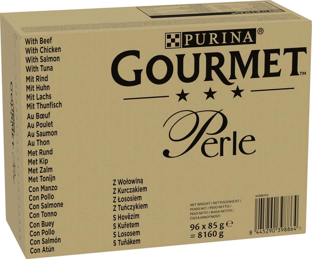 Purina One Gourmet Perle - Kattenvoer - Land En Zee - 96 X 85 Gram 4 Purina One Gourmet Perle - Kattenvoer - Land En Zee - 96 X 85 Gram - Afbeelding 4