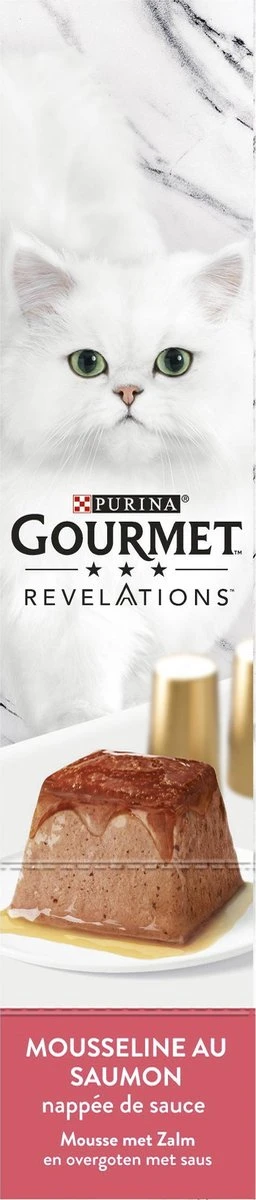 Gourmet Revelations Mousse - Kattenvoer Natvoer - Zalm - 24 X 57 G 5 Gourmet Revelations Mousse - Kattenvoer Natvoer - Zalm - 24 X 57 G - Afbeelding 5