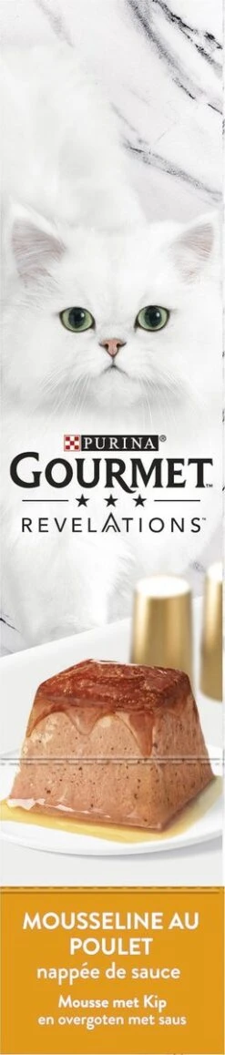 Gourmet Revelations Mousse - Kattenvoer Natvoer - Kip - 24 X 57 G -Merkloos Winkel 256x1200