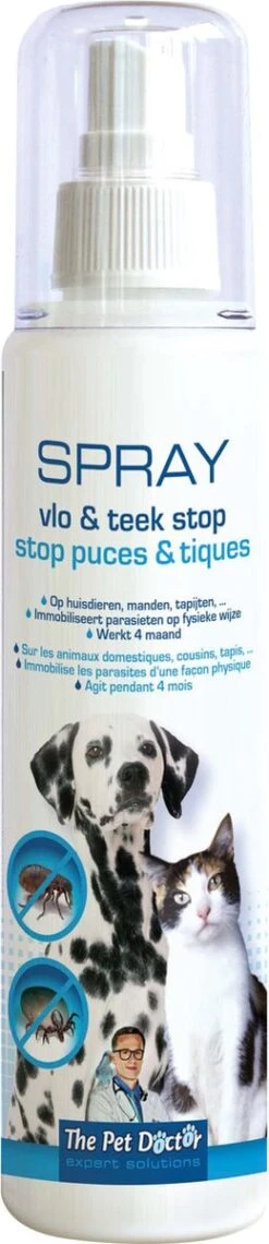BSI The Pet Doctor - Vlo En Teek Stop Spray - Honden - Dierenverzorging - Voor De Afweer Van Teken, Vlooien En Andere Insecten Bij Honden En Katten - 200 Ml -Merkloos Winkel 260x1200