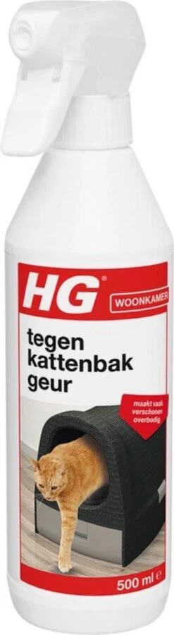 HG Tegen Kattenbakgeur - 500ml - Ongevaarlijk Voor Dier En Mens - Geurloos -Merkloos Winkel 329x1200 2