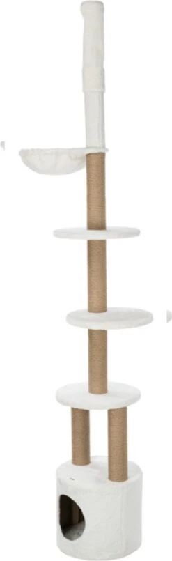 TRIXIE Kattenkrabpaal Aurelio 220-250 Cm Wit En Bruin -Merkloos Winkel 368x1200