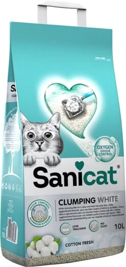 Sanicat Kattenbakvulling Clumping White Cotton Fresh 20 Liter 11 Sanicat Kattenbakvulling Clumping White Cotton Fresh 20 Liter -Merkloos Winkel 569x1200