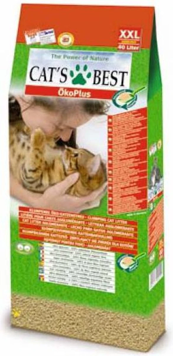 Cat's Best Oko Plus Korrels - Kattenbakvulling - 40 L 9 Cat's Best Oko Plus Korrels - Kattenbakvulling - 40 L - Afbeelding 9