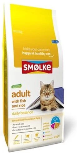 Smolke Adult Fish & Rice 10 Kg - Kat -Merkloos Winkel 604x1200 1