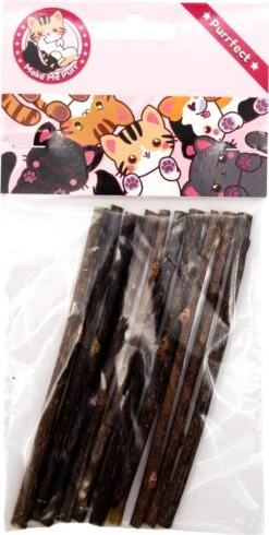 Make Me Purr Matatabi Sticks (10 Stuks) - Silver Vine Kattenkruid Stokjes - Catnip Effect Kauwstokjes - Kattensnack Kattensnoepjes - Kattenspeelgoed Kattenspeeltjes -Merkloos Winkel 605x1200 1