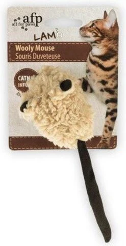 All For Paws Catnip Wooly Mouse -Merkloos Winkel 615x1200