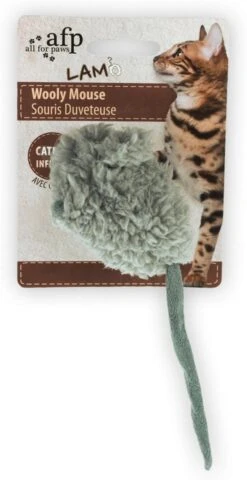 All For Paws Catnip Wooly Mouse -Merkloos Winkel 617x1200