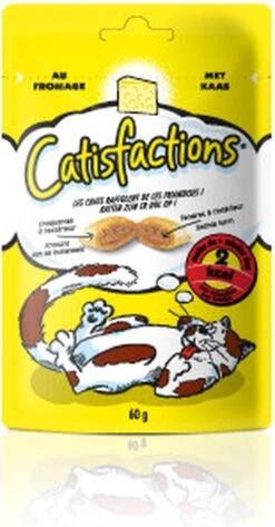 Catisfactions Kattensnoepjes - Kaas - Kattensnack - 60 G - 1 Zakje -Merkloos Winkel 626x1200 3