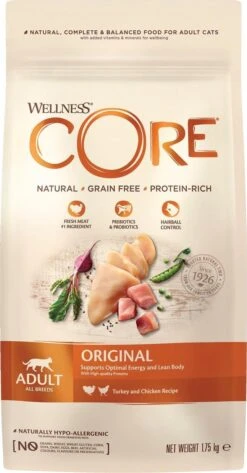 Wellness Core Grain Free Cat Original Kalkoen & Kip - Kattenvoer - 1.75 Kg -Merkloos Winkel 627x1200