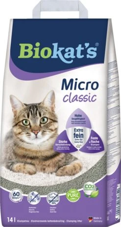 Biokat's Micro Classic - 14 L - Kattenbakvulling - Klontvormend - Zonder Geur -Merkloos Winkel 643x1200 3
