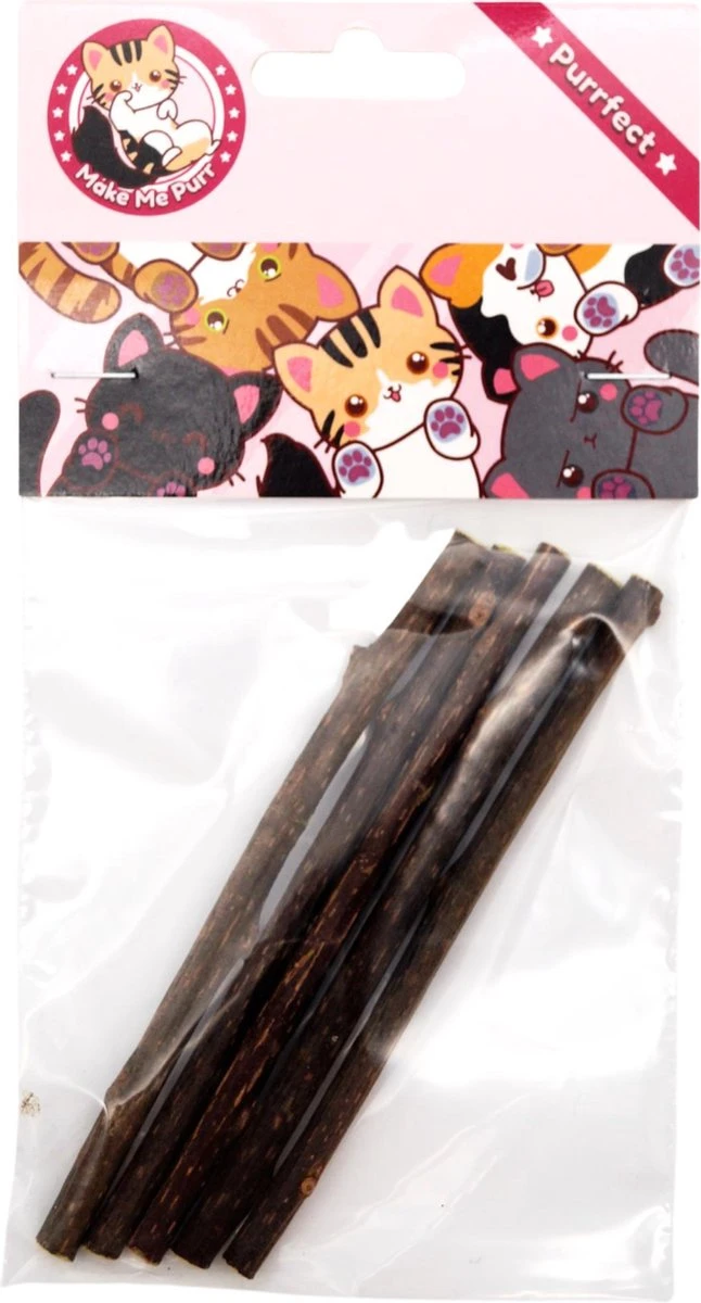 Make Me Purr Matatabi Sticks (5 Stuks) - Silver Vine Kattenkruid Stokjes - Catnip Effect Kauwstokjes - Kattensnack Kattensnoepjes - Kattenspeelgoed Kattenspeeltjes 6 Make Me Purr Matatabi Sticks (5 Stuks) - Silver Vine Kattenkruid Stokjes - Catnip Effect Kauwstokjes - Kattensnack Kattensnoepjes - Kattenspeelgoed Kattenspeeltjes - Afbeelding 6