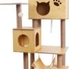 Katten Krabpaal - Houten Krabpaal - 150cm Hoog - Hout - Sisal