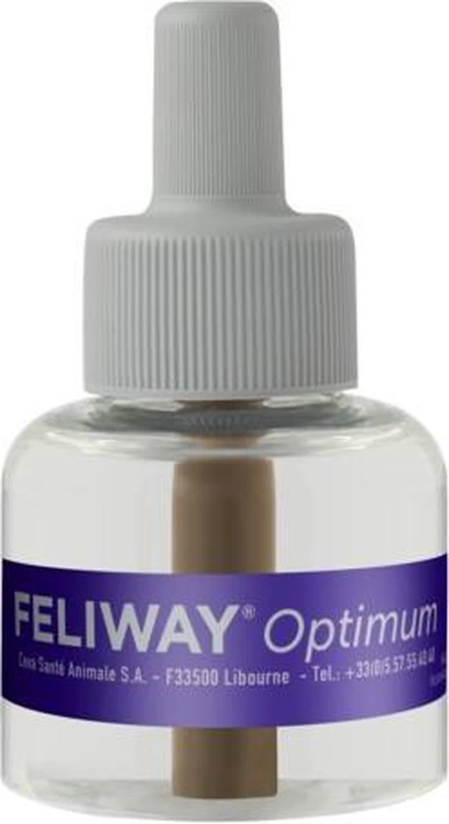 Feliway Optimum - Startset - 1 Verdamper Met 1 Vulling - 48 Ml - Anti-stress Voor Kat 3 Feliway Optimum - Startset - 1 Verdamper Met 1 Vulling - 48 Ml - Anti-stress Voor Kat - Afbeelding 3