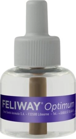 Feliway Optimum - Navulling - Flacon 48ml - Anti-stress Kat 11 Feliway Optimum - Navulling - Flacon 48ml - Anti-stress Kat -Merkloos Winkel 654x1200