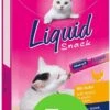 Merkloos Vitakraft Cat Liquid-Snack Kip & Taurine 6 Stuks - 5 Verpakkingen