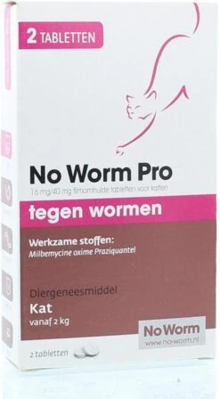Exil No Worm Pro - Kat - 2 Tabletten -Merkloos Winkel 662x1200 1