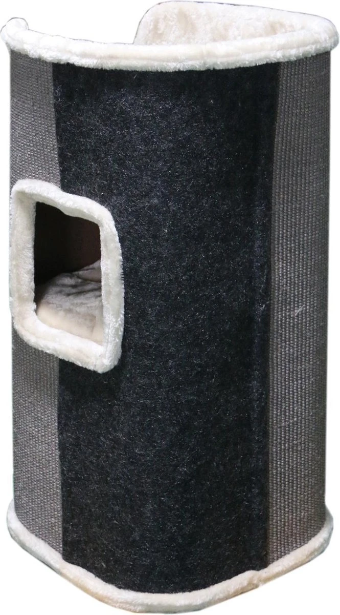 Adori Javana Wit&Grijs&Zwart - - 40x40x78 Cm 2 Adori Javana Wit&Grijs&Zwart - - 40x40x78 Cm - Afbeelding 2