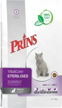 Prins Vital Care Kat Adult Sterilised - Kattenvoer - 1.5 Kg