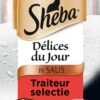 Sheba Delices Du Jour In Saus Katten Natvoer - Rund & Kip - 36 X 50 Gr