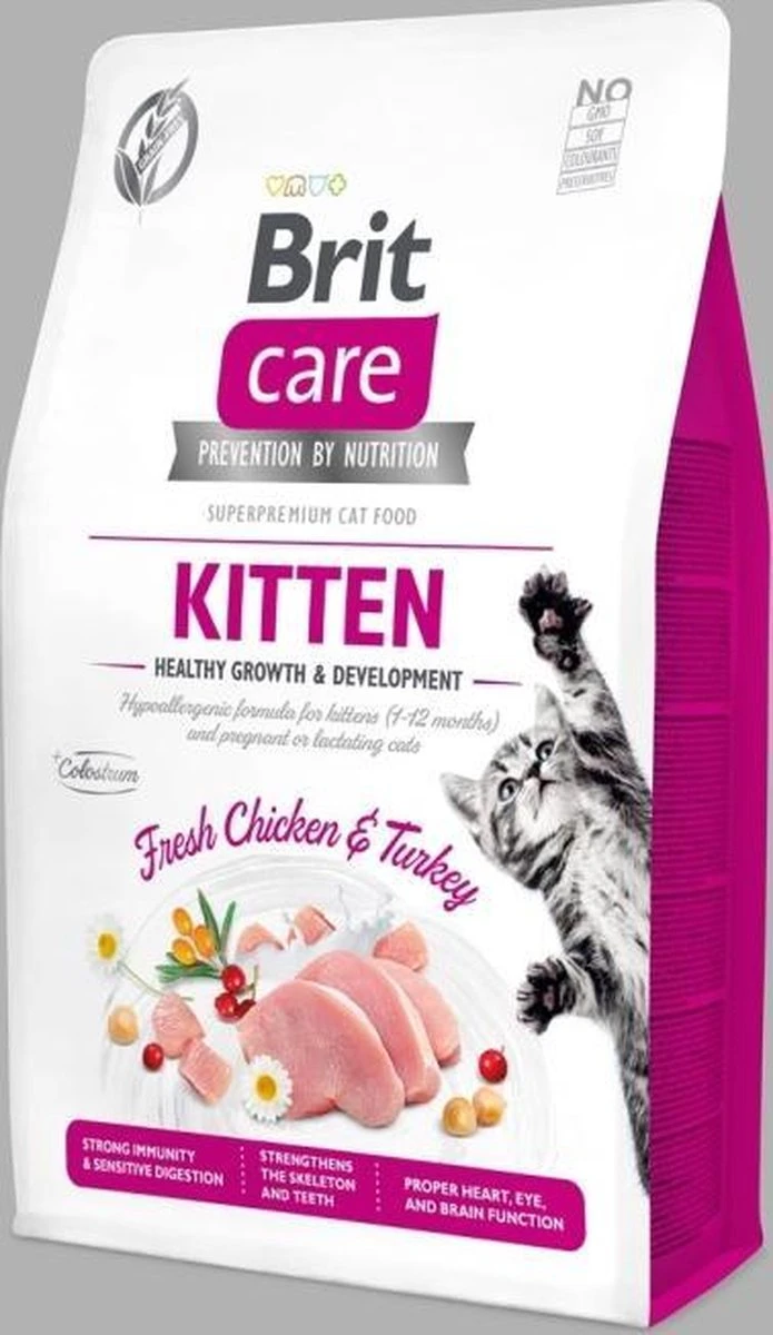 Brit Care Cat Grainfree Kitten Fresh Chicken & Turkey 2 Kg - Kat 1 Brit Care Cat Grainfree Kitten Fresh Chicken & Turkey 2 Kg - Kat