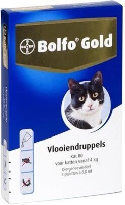 Bayer Bolfo Gold 40 Anti Vlooienmiddel - Kat - 0 Tot 4 Kg - 4 Pipetten -Merkloos Winkel 734x1200