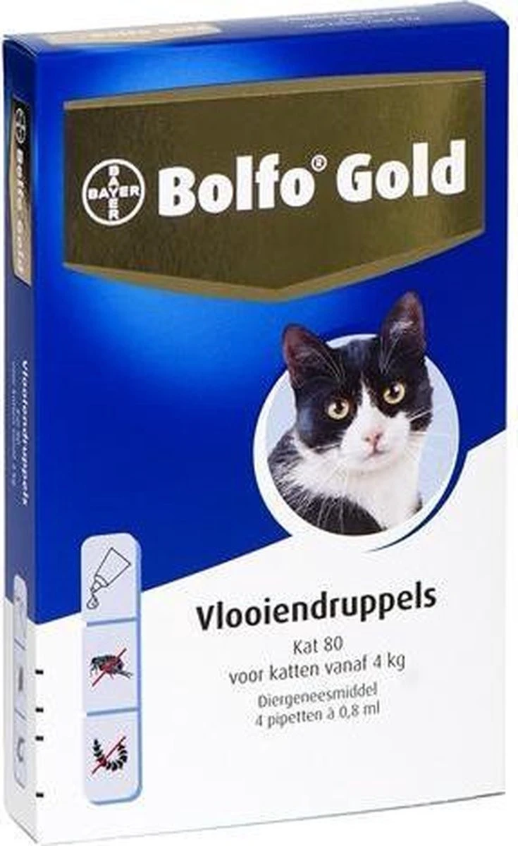 Bayer Bolfo Gold 40 Anti Vlooienmiddel - Kat - 0 Tot 4 Kg - 2 Pipetten 5 Bayer Bolfo Gold 40 Anti Vlooienmiddel - Kat - 0 Tot 4 Kg - 2 Pipetten - Afbeelding 5
