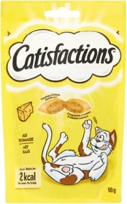 Catisfactions Kattensnoepjes - Kaas - Kattensnack - 60 G - 1 Zakje -Merkloos Winkel 746x1200