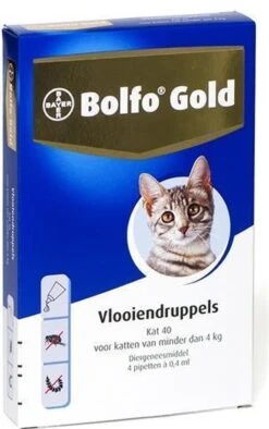 Bayer Bolfo Gold 40 Anti Vlooienmiddel - Kat - 0 Tot 4 Kg - 2 Pipetten 11 Bayer Bolfo Gold 40 Anti Vlooienmiddel - Kat - 0 Tot 4 Kg - 2 Pipetten -Merkloos Winkel 752x1200
