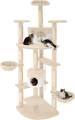 TecTake Nelly Krabpaal - 204 Cm - Beige -Merkloos Winkel 757x1200