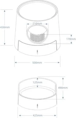 A Sunny Day Kattenbak Met Lade, Bedje En Krabplank - Inclusief Schepje - Design Kattenbak - Wit - Dichte Kattenbak - Kattenbak Gesloten -Merkloos Winkel 771x1200 1