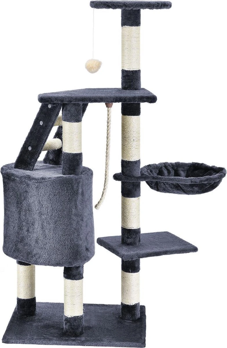 Merkloos Katten Krabpaal Buffy - 118 X 50 X 40 Cm - Grijs 2 Merkloos Katten Krabpaal Buffy - 118 X 50 X 40 Cm - Grijs - Afbeelding 2