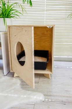 Catandwood Kattenhuis - Kattenbakcontainer - Kattenbak Ombouw - Hout -Merkloos Winkel 799x1200 4