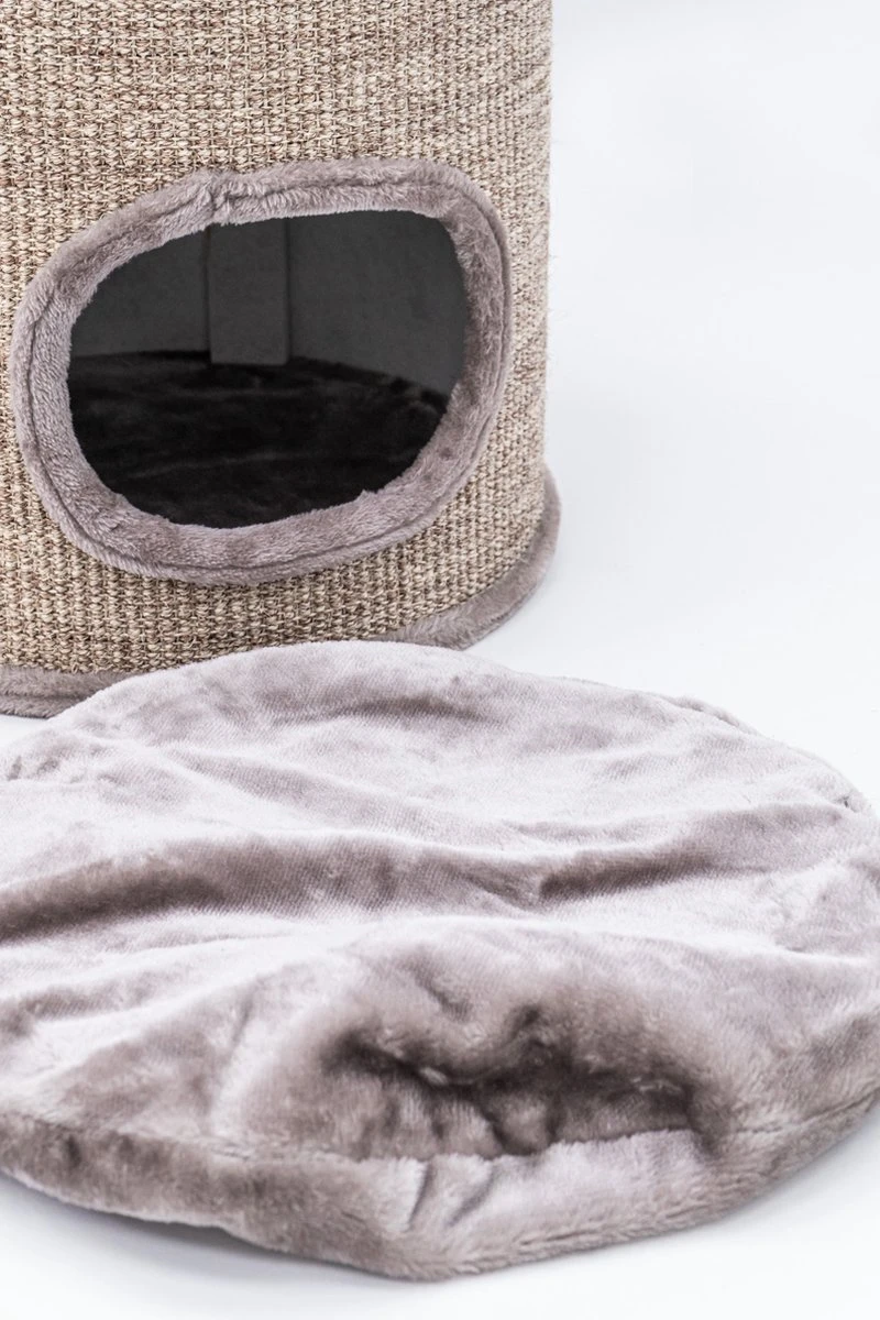 Petrebels Dome 80 Krabton Voor Katten -Cappuccino - Ø 45 X 80 Cm - Stabiel 3 Petrebels Dome 80 Krabton Voor Katten -Cappuccino - Ø 45 X 80 Cm - Stabiel - Afbeelding 3