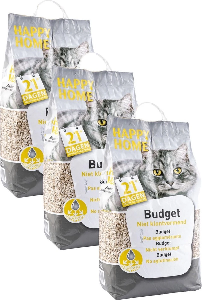 Jipp Budget - Kattenbakvulling - 3 X 20 L 2 Jipp Budget - Kattenbakvulling - 3 X 20 L - Afbeelding 2