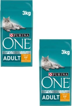 Purina One Adult Kip&Granen - Kattenvoer - 2 X 3 Kg -Merkloos Winkel 815x1200 1