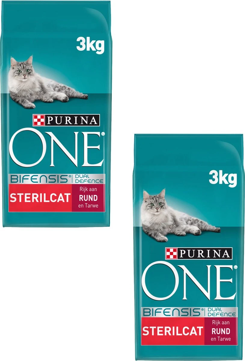 Purina One Sterilcat - Kattenvoer - 2 X Rund Granen 3 Kg 4 Purina One Sterilcat - Kattenvoer - 2 X Rund Granen 3 Kg - Afbeelding 4