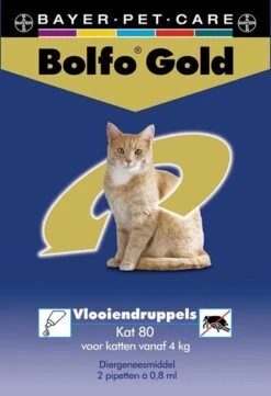Bayer Bolfo Gold 80 Anti Vlooienmiddel - Kat - >4 Kg - 2 Pipetten 7 Bayer Bolfo Gold 80 Anti Vlooienmiddel - Kat - >4 Kg - 2 Pipetten -Merkloos Winkel 820x1200