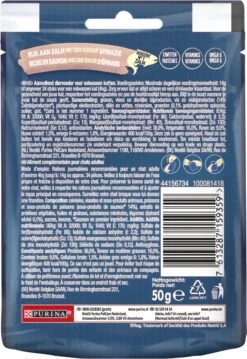 Felix Naturally Delicious Zalm & Spinazie - Kattensnacks - 8 X 50g -Merkloos Winkel 826x1200 2