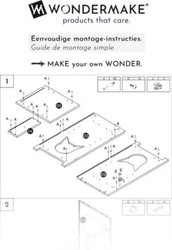 WONDERMAKE® Grote Kattenkast Houten Voor Kattenbak Kattentoilet, XL-kattenbak Dressoir Kastje Met Schuiflade, Designer Kattenhuis Met Kattenhol Kattenbakkast, Kasten Kast Voor Katten Binnen Hoog, 51 X 46 X 96 Cm, Wit -Merkloos Winkel 827x1200 4