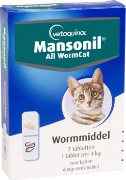 Mansonil All Worm Cat Ontworming - Kat - 2 Tabletten 13 Mansonil All Worm Cat Ontworming - Kat - 2 Tabletten -Merkloos Winkel 841x1200 1