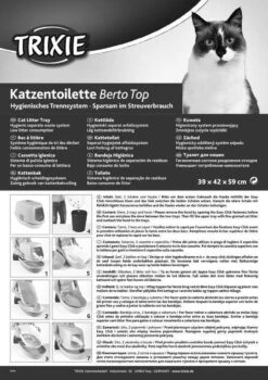 Trixie Berto Kattenbak Overdekt Met Zeef Scheidingssysteem Taupe - 59X39X42 CM 10 Trixie Berto Kattenbak Overdekt Met Zeef Scheidingssysteem Taupe - 59X39X42 CM -Merkloos Winkel 847x1200